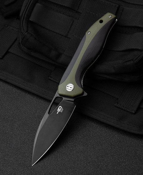 BESTECH KOMODO G10 Handle: 3.35" D2 Blade BG26D