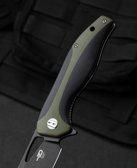 BESTECH KOMODO G10 Handle: 3.35" D2 Blade BG26D