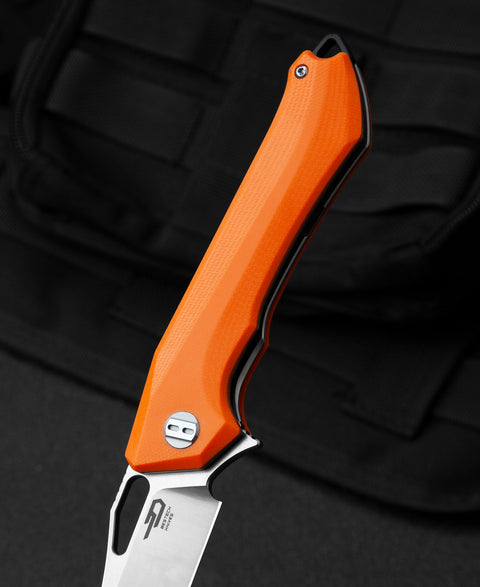 BESTECH PLATYPUS G10 Handle: 3.43" D2 Blade BG28B