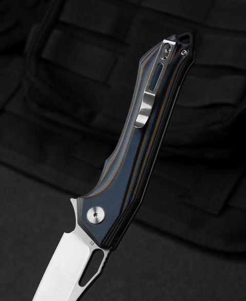 BESTECH PLATYPUS G10 Handle: 3.43" D2 Blade BG28D