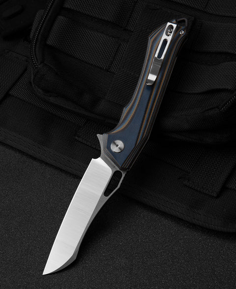 BESTECH PLATYPUS G10 Handle: 3.43" D2 Blade BG28D