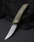 BESTECH SWIFT BG30A-2: Green Micarta Handle 3.54" D2 Blade