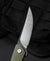 BESTECH SWIFT BG30A-2: Green Micarta Handle 3.54" D2 Blade