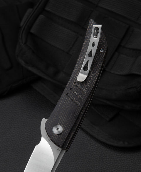 BESTECH SWIFT BG30B-1: Black Micarta Handle 3.54" D2 Blade