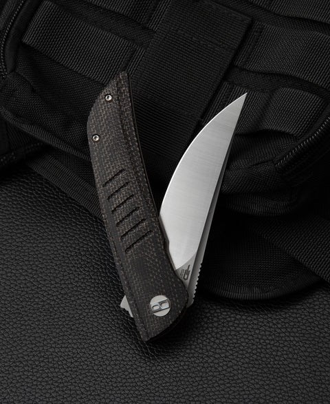 BESTECH SWIFT BG30B-1: Black Micarta Handle 3.54" D2 Blade