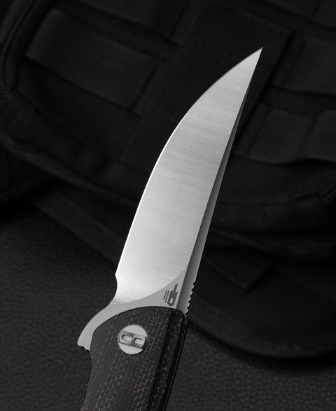 BESTECH SWIFT BG30B-1: Black Micarta Handle 3.54" D2 Blade