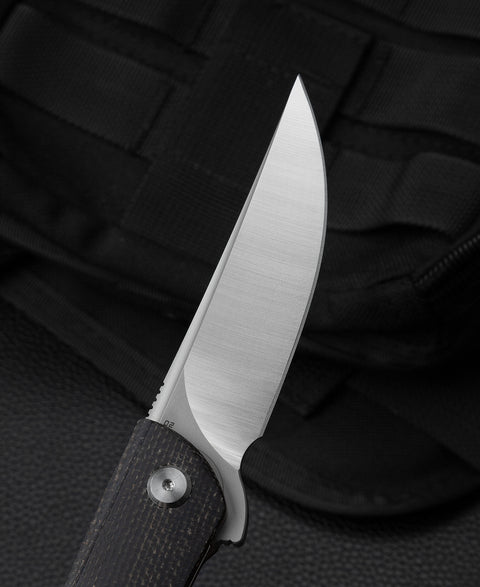 BESTECH SWIFT BG30B-1: Black Micarta Handle 3.54" D2 Blade