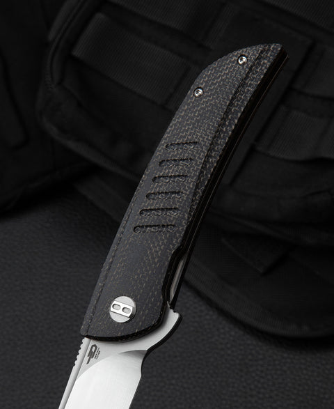 BESTECH SWIFT BG30B-1: Black Micarta Handle 3.54" D2 Blade