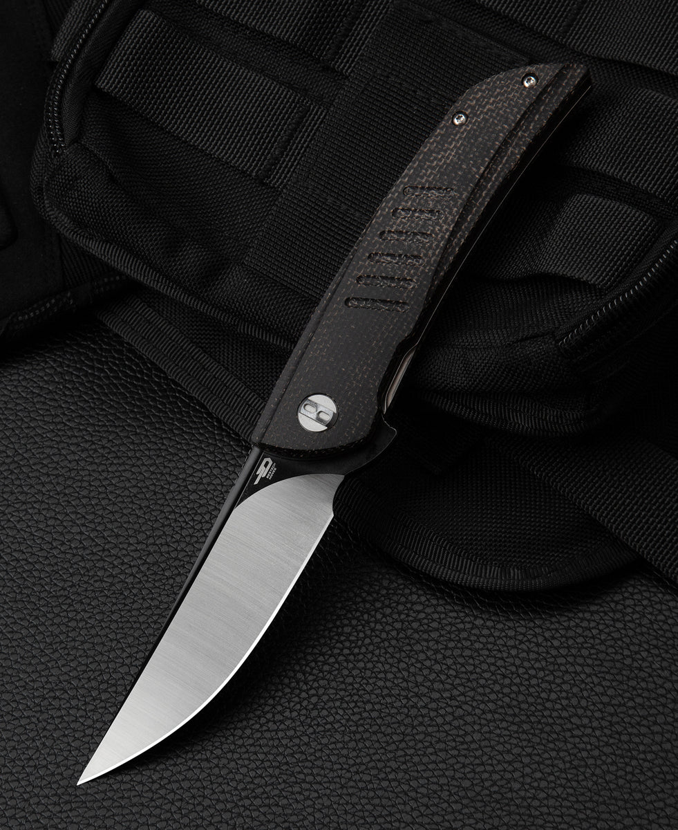 BESTECH SWIFT BG30B-2: Black Micarta Handle 3.54