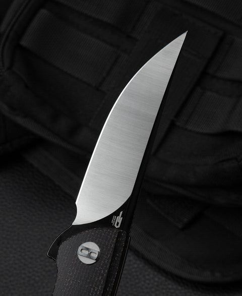 BESTECH SWIFT BG30B-2: Black Micarta Handle 3.54" D2 Blade