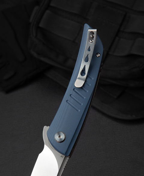 BESTECH SWIFT Grey G10 Handle: 3.54" D2 Blade BG30E