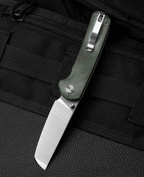 BESTECH SLEDGEHAMMER Green Micarta Handle: 3" D2 Blade BG31B-1