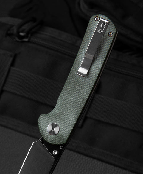 BESTECH SLEDGEHAMMER Green Micarta Handle: 3" D2 Blade BG31B-2