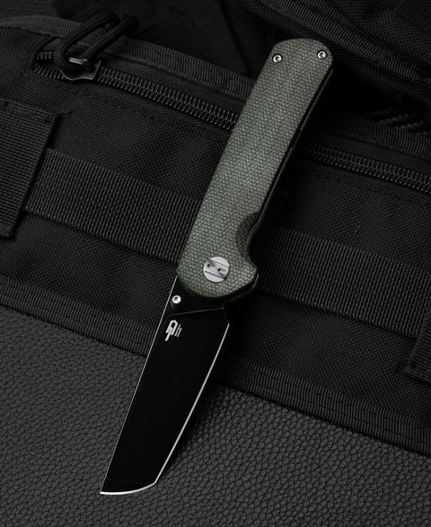 BESTECH SLEDGEHAMMER Green Micarta Handle: 3" D2 Blade BG31B-2