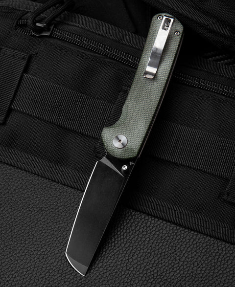 BESTECH SLEDGEHAMMER Green Micarta Handle: 3" D2 Blade BG31B-2