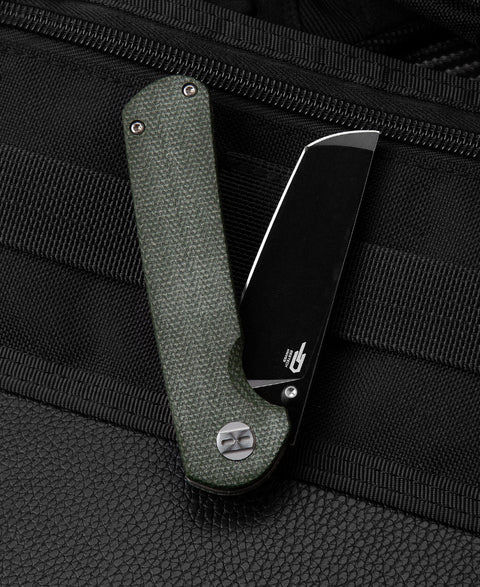 BESTECH SLEDGEHAMMER Green Micarta Handle: 3" D2 Blade BG31B-2