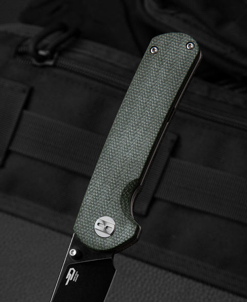 BESTECH SLEDGEHAMMER Green Micarta Handle: 3" D2 Blade BG31B-2