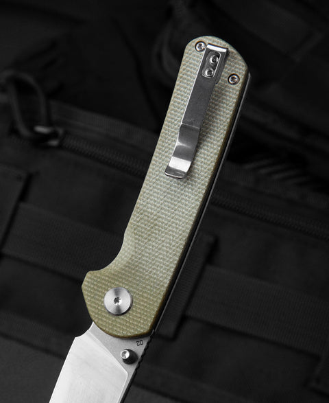 BESTECH SLEDGEHAMMER Beige Micarta Handle: 3" D2 Blade BG31D