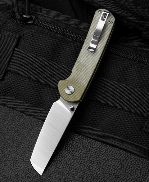 BESTECH SLEDGEHAMMER Beige Micarta Handle: 3" D2 Blade BG31D