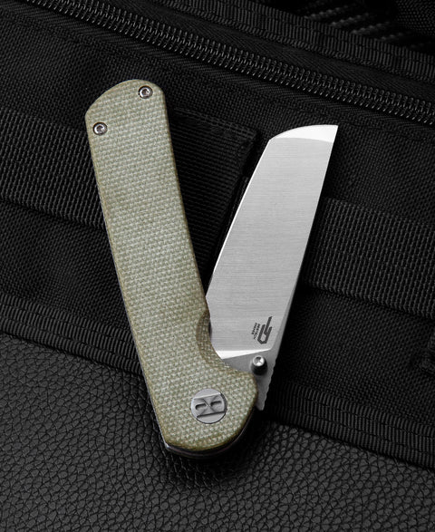 BESTECH SLEDGEHAMMER Beige Micarta Handle: 3" D2 Blade BG31D