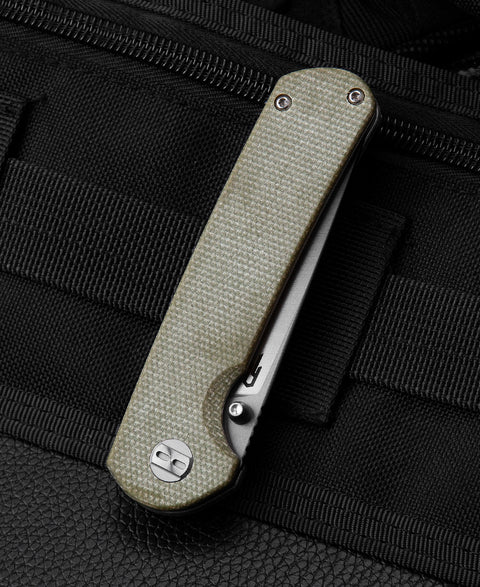 BESTECH SLEDGEHAMMER Beige Micarta Handle: 3" D2 Blade BG31D
