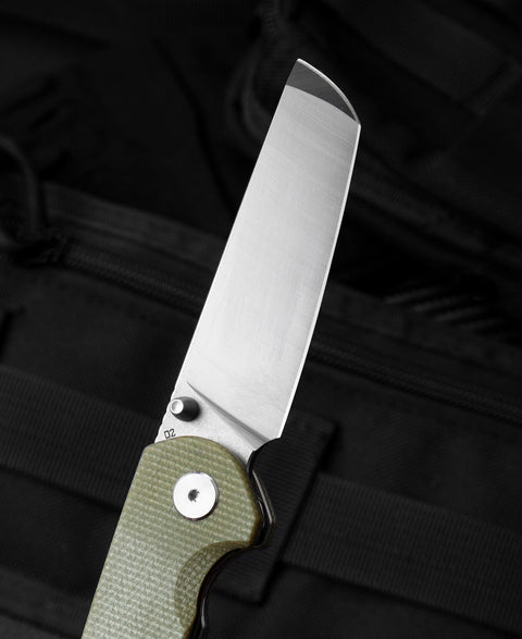BESTECH SLEDGEHAMMER Beige Micarta Handle: 3" D2 Blade BG31D