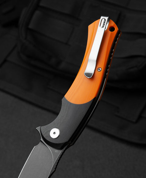 BESTECH PENGUIN G10 Handle: 3.62" D2 Blade BG32D