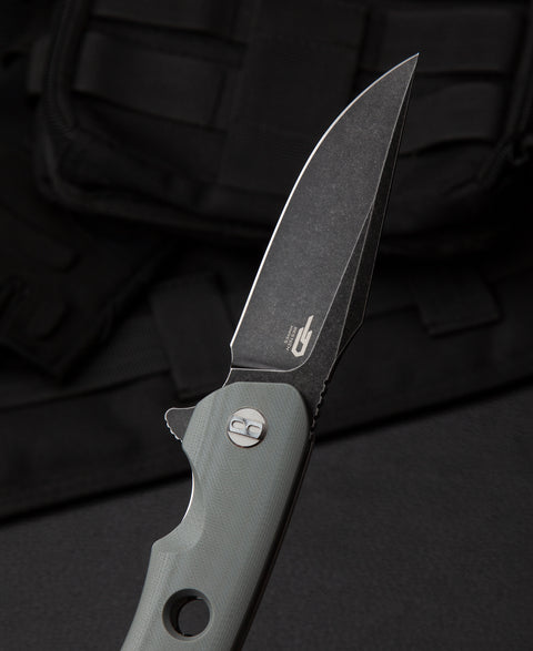 BESTECH ARCTIC BG33C-2 G10 Handle: 3.54" D2 Blade