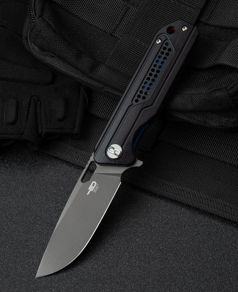 BESTECH CIRCUIT G10 Handle: 3.23" K110 Blade BG35A-2(Black Spacer)