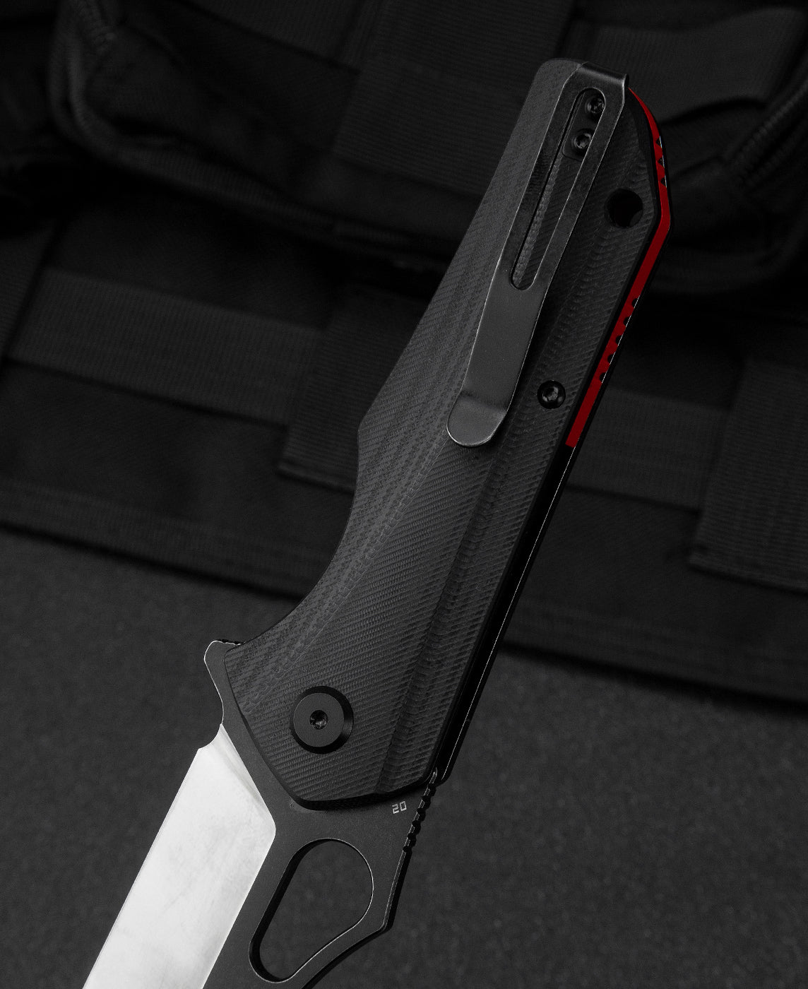 BESTECH OPERATOR Black G10 Handle: 3.47