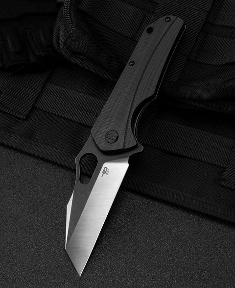 BESTECH OPERATOR Black G10 Handle: 3.47" D2 Blade BG36A