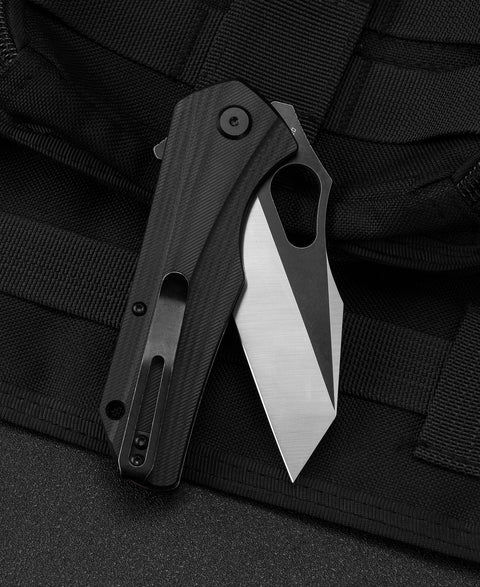 BESTECH OPERATOR Black G10 Handle: 3.47" D2 Blade BG36A