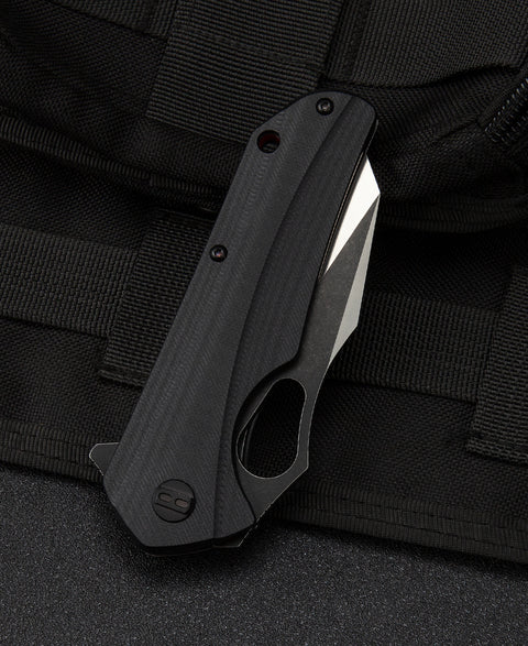 BESTECH OPERATOR Black G10 Handle: 3.47" D2 Blade BG36A