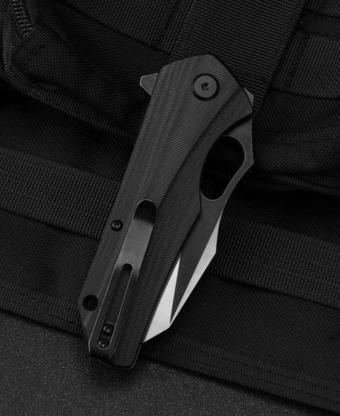 BESTECH OPERATOR Black G10 Handle: 3.47" D2 Blade BG36A