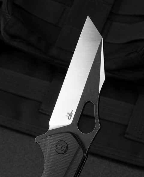 BESTECH OPERATOR Black G10 Handle: 3.47" D2 Blade BG36A
