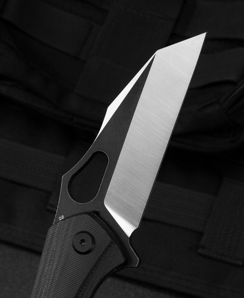 BESTECH OPERATOR Black G10 Handle: 3.47" D2 Blade BG36A