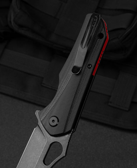 BESTECH OPERATOR Black G10 Handle: 3.47" D2 Blade BG36B