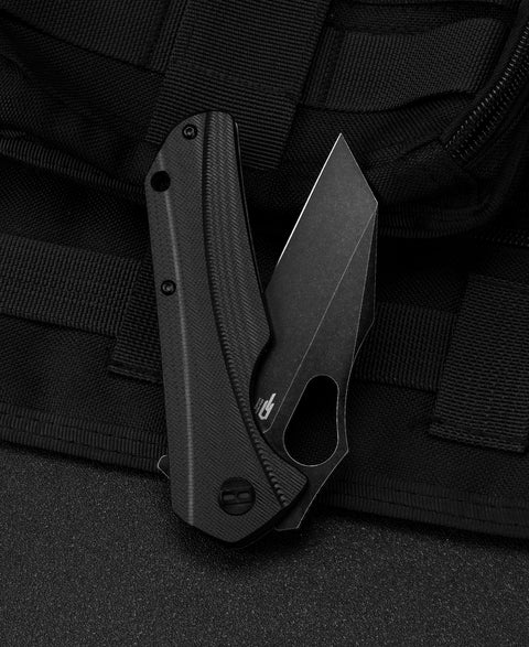BESTECH OPERATOR Black G10 Handle: 3.47" D2 Blade BG36B