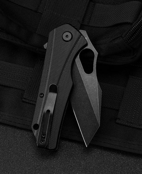 BESTECH OPERATOR Black G10 Handle: 3.47" D2 Blade BG36B