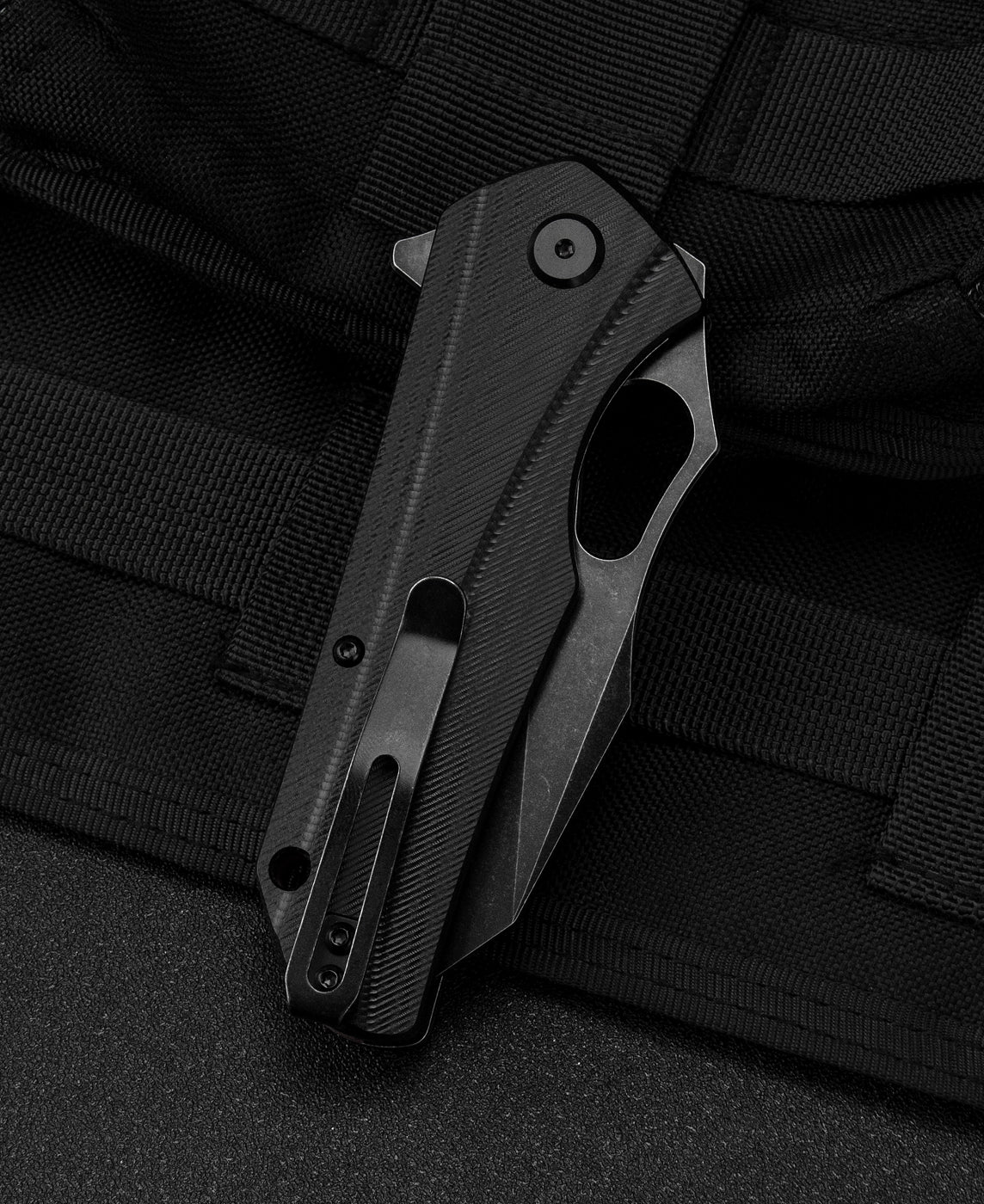 BESTECH OPERATOR Black G10 Handle: 3.47