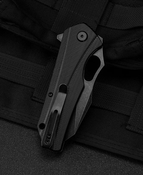 BESTECH OPERATOR Black G10 Handle: 3.47" D2 Blade BG36B