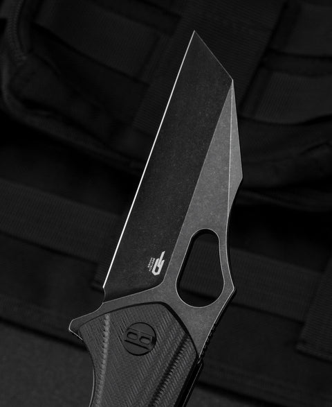 BESTECH OPERATOR Black G10 Handle: 3.47" D2 Blade BG36B