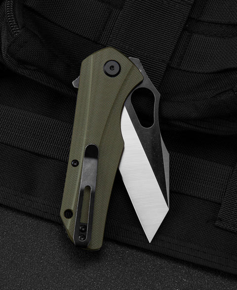 BESTECH OPERATOR Green G10 Handle: 3.47" D2 Blade BG36C