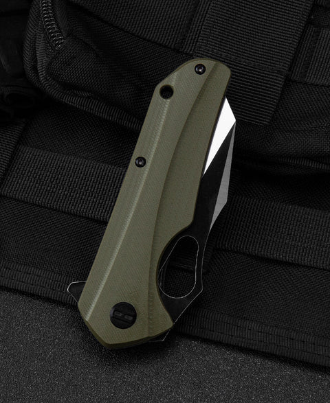 BESTECH OPERATOR Green G10 Handle: 3.47" D2 Blade BG36C
