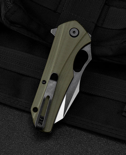 BESTECH OPERATOR Green G10 Handle: 3.47" D2 Blade BG36C