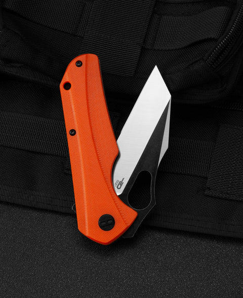 BESTECH OPERATOR Orange G10 Handle: 3.47" D2 Blade BG36D
