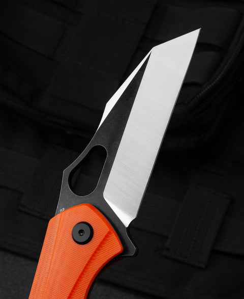 BESTECH OPERATOR Orange G10 Handle: 3.47" D2 Blade BG36D