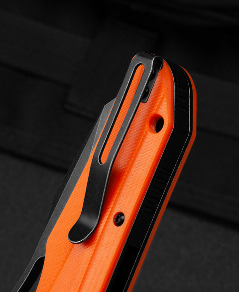 BESTECH OPERATOR Orange G10 Handle: 3.47" D2 Blade BG36E