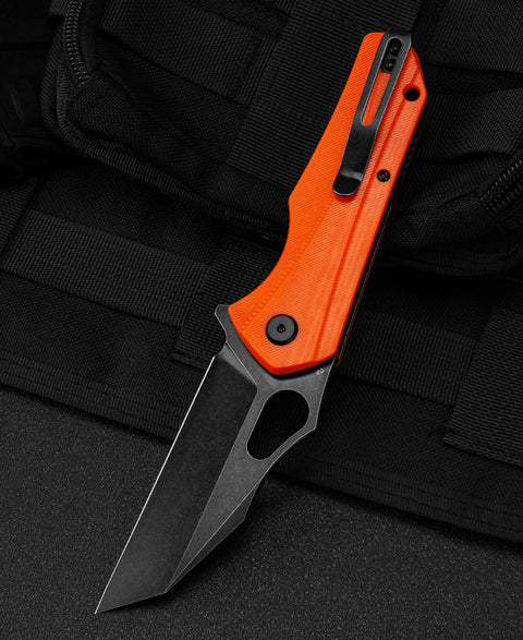 BESTECH OPERATOR Orange G10 Handle: 3.47" D2 Blade BG36E