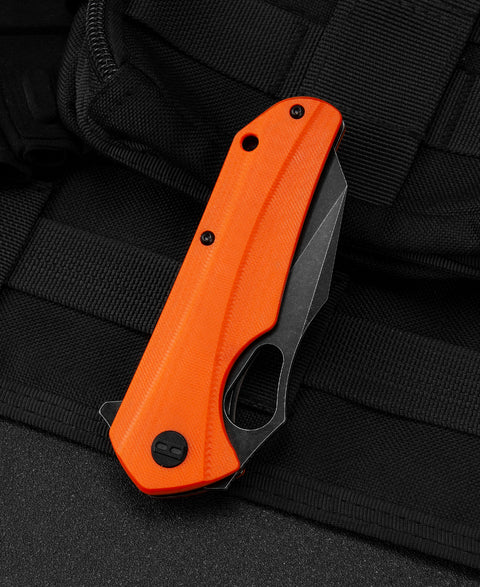 BESTECH OPERATOR Orange G10 Handle: 3.47" D2 Blade BG36E